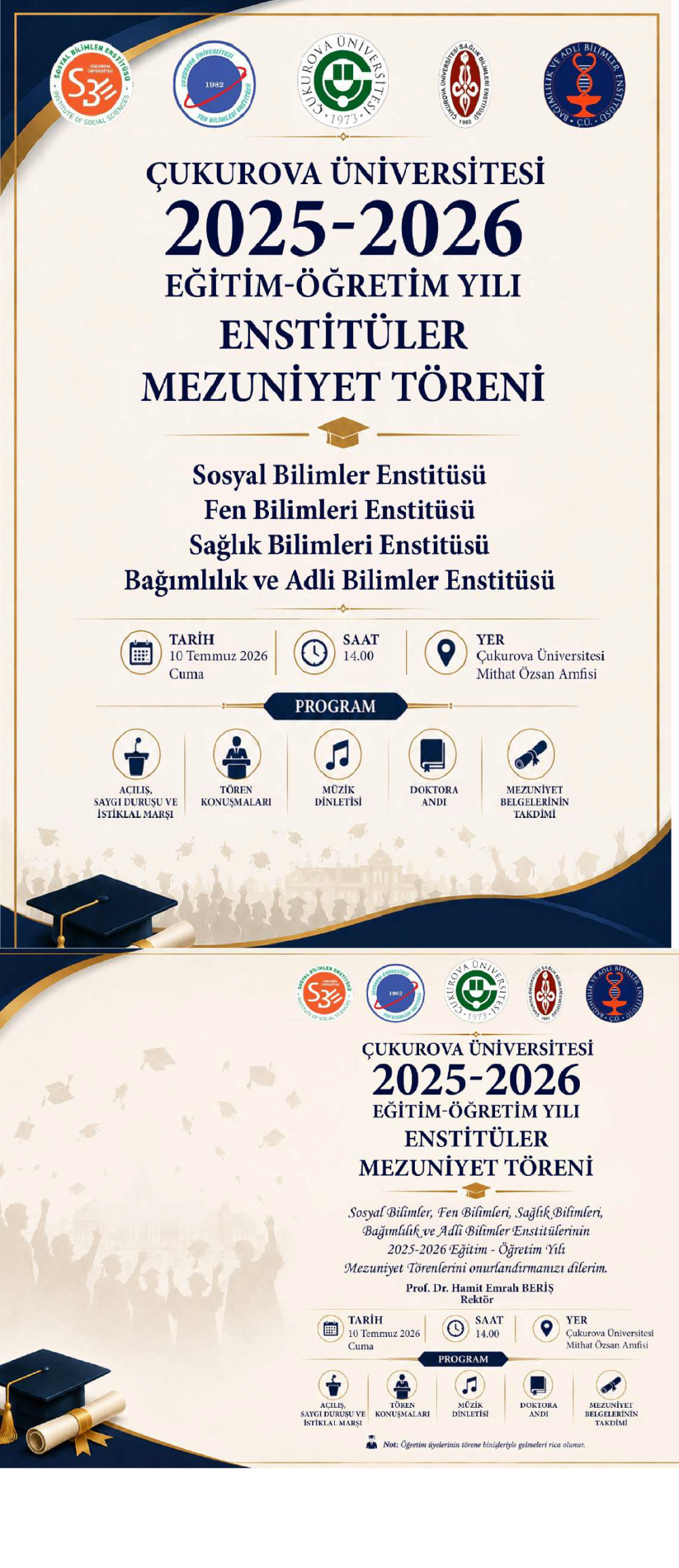 2025-2026 ENSTİTÜLER MEZUNİYET TÖRENİ