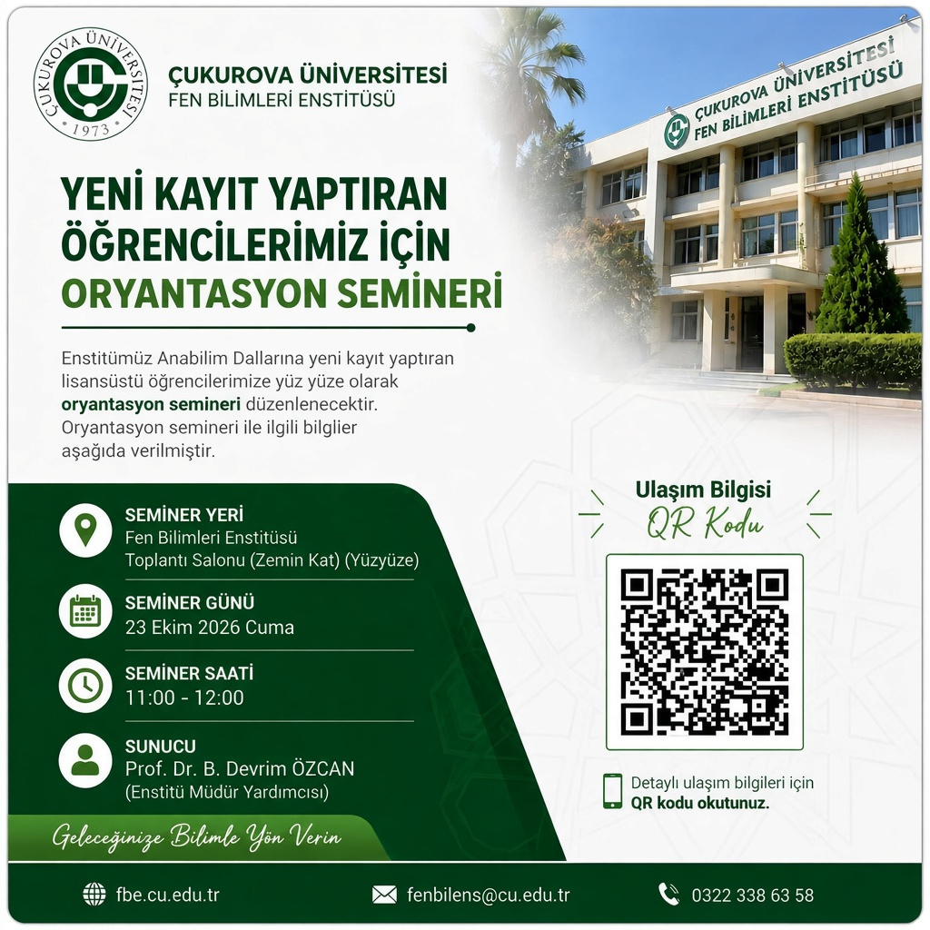 2026-2027 Güz Dönemi Oryantasyon Semineri.